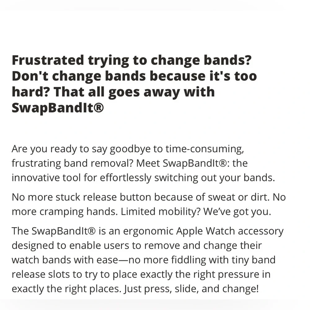 Apple Watch Band Remover , SwapBandit 49 mm - NWT